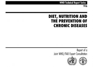 Diet, nutrition, and the prevention of chronic diseases