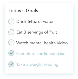 Prescribe FIT Smart daily goals