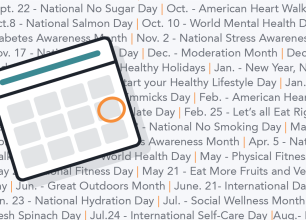 A healthy lifestyle calendar is a great way to practice healthy habits throughout the year