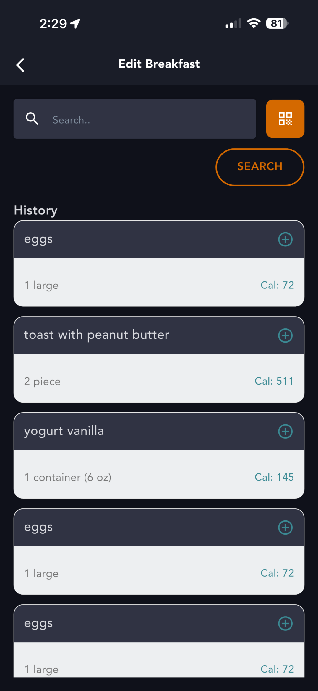 How to Scan Barcodes in the Nutrition Tracker - Prescribe FIT