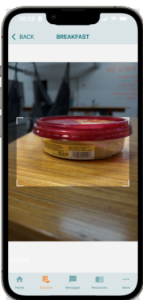 Use your phone camera to scan barcodes of food packaging