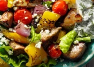 Greek Ouzo Pork Kabobs