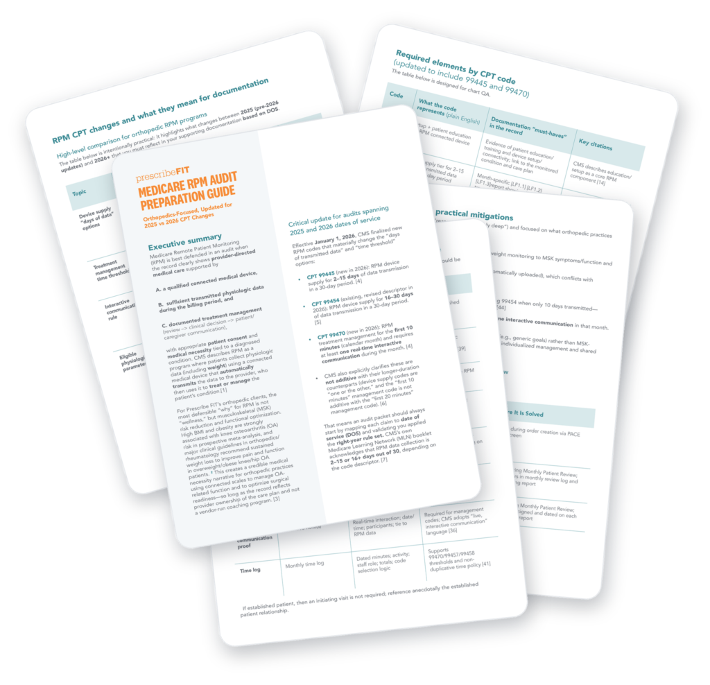 Medicare RPM Audit Preparation Guide for Orthopedics